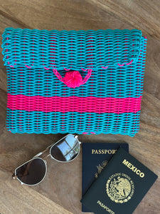 Tina Handwoven clutch