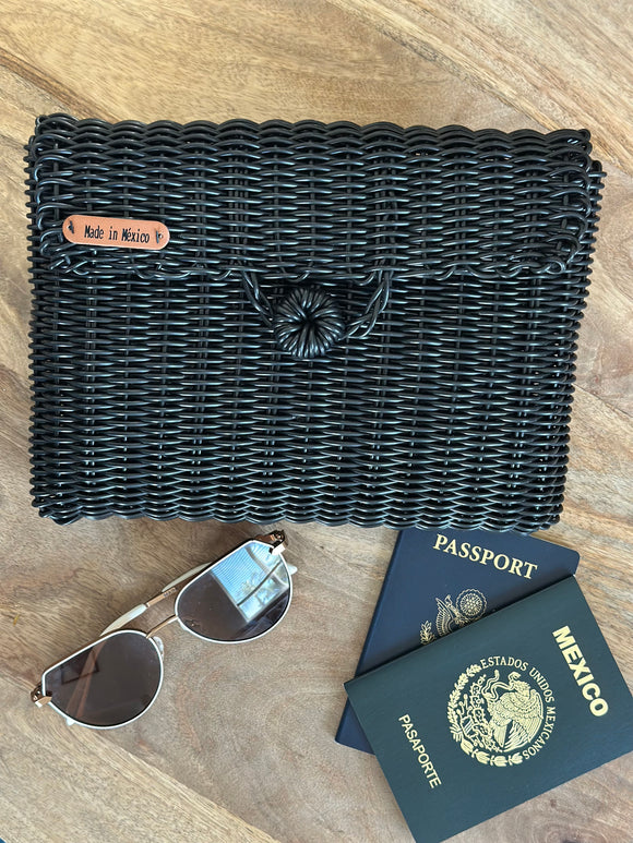 Tina Handwoven clutch