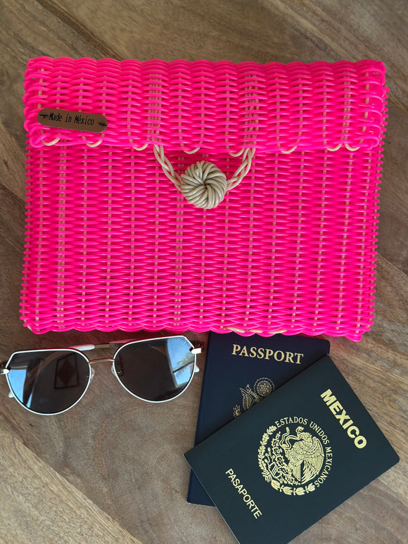Tina handwoven clutch