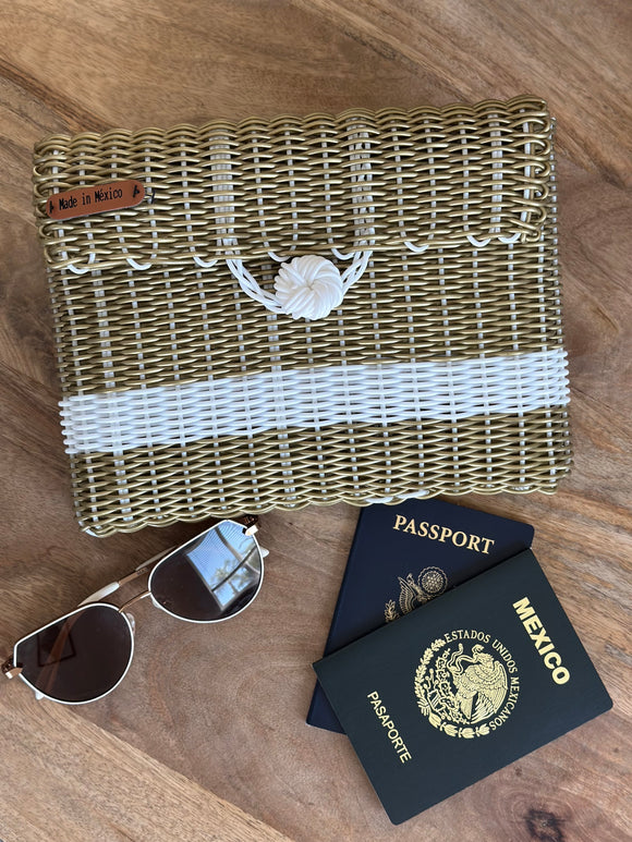 Tina handwoven clutch