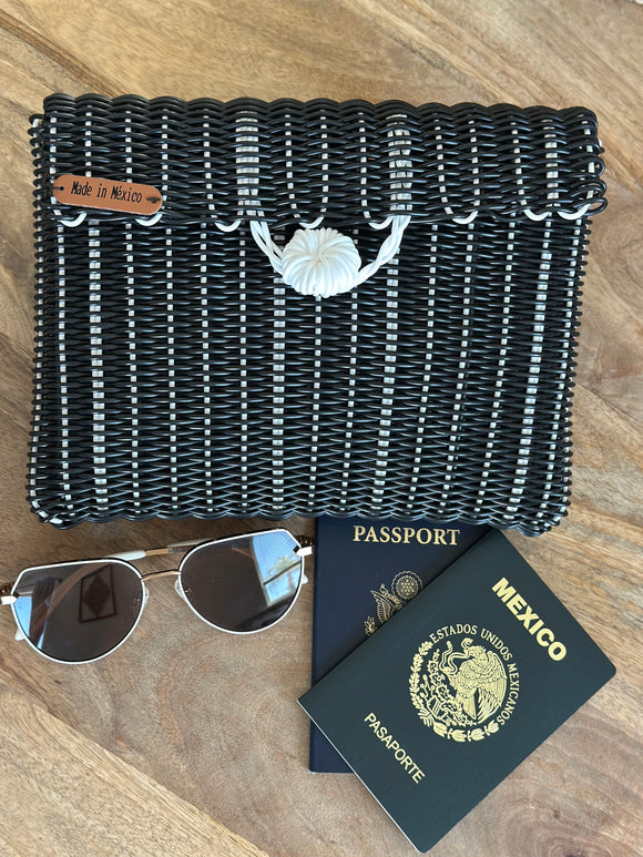 Tina Handwoven clutch