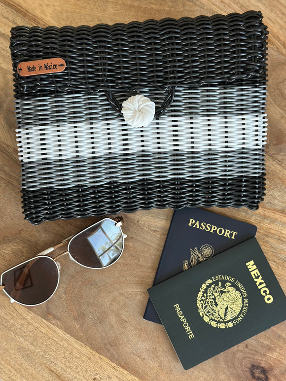 Tina Handwoven clutch